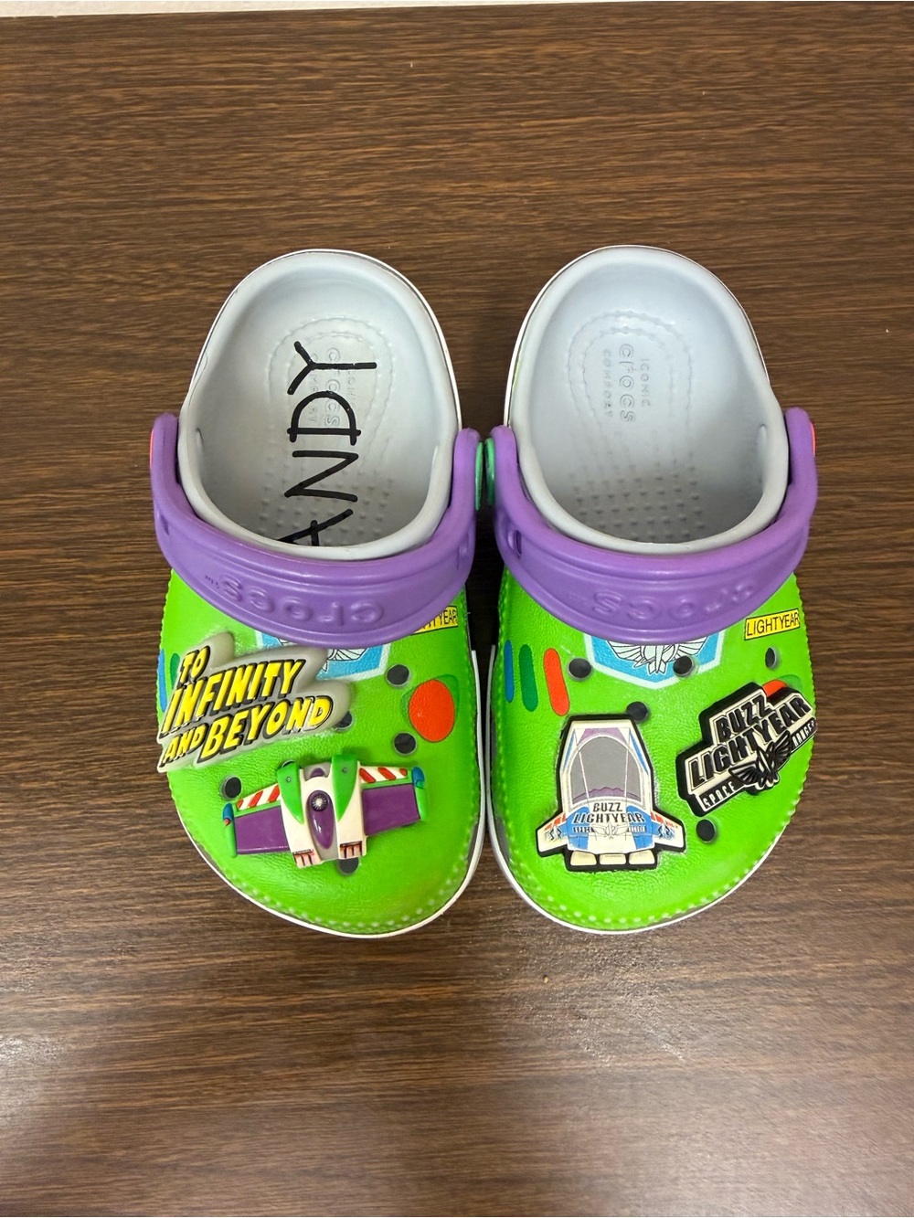 Toy Story Buzz Lightyear Crocs little Boy Size 7